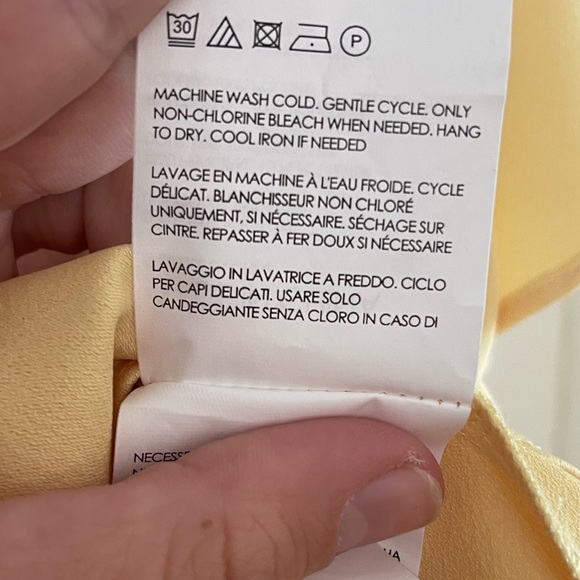 NWT Club Monaco Akua Top Yellow/Gold - 0 - Picture 9 of 14